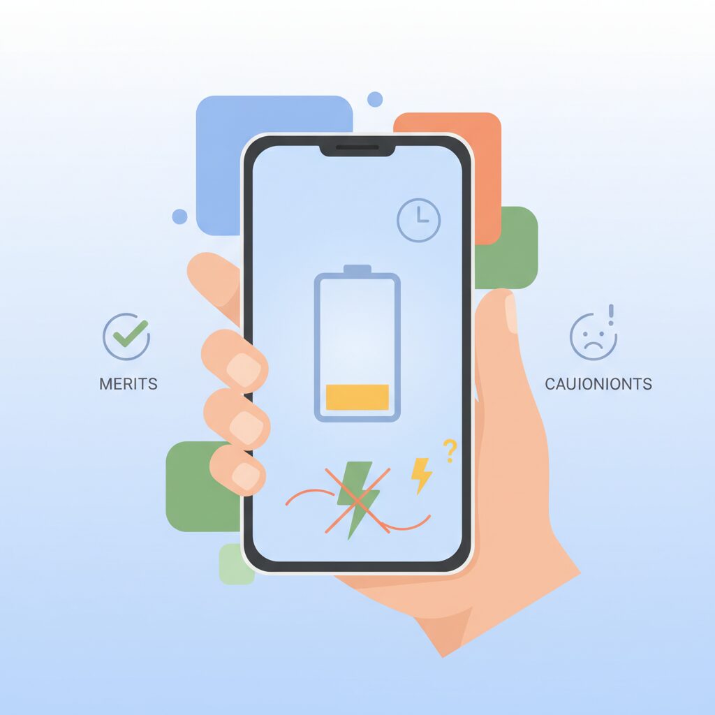 充電は遅い？使って分かるメリットと注意点 のイメージ