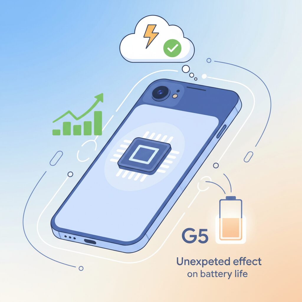 新チップTensor G5が電池持ちに与える意外な効果 のイメージ