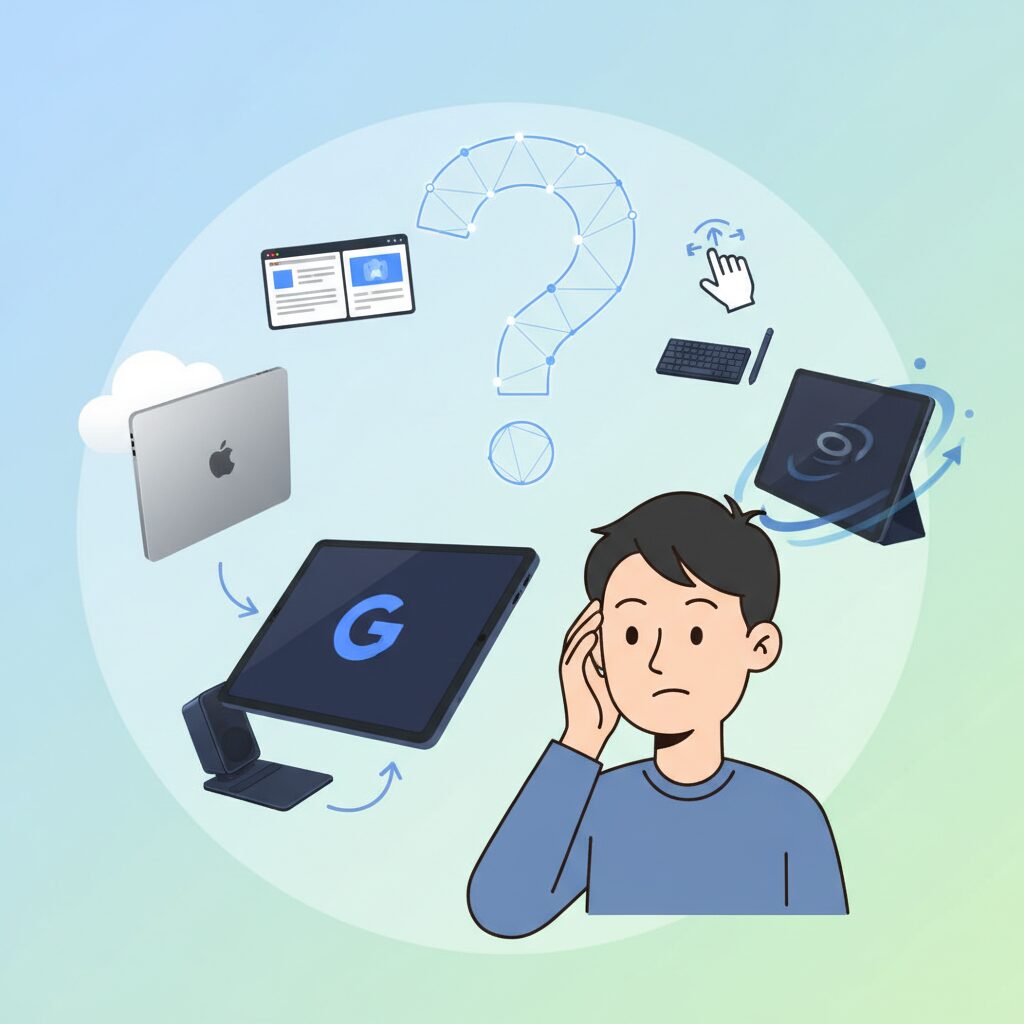 iPadやSamsungと比べてどうなのか のイメージ